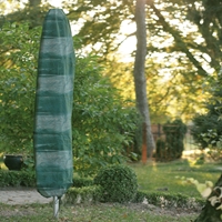 Pokrowiec z PE na parasol przeciwsłoneczny, zielony, śred.35 x wys. 135 cm