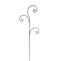 Tyczka ogrodnicza, metalowa - Ornament 3- 120 cm, kolor szary-antyk