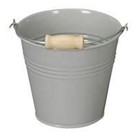 Metalowe wiadro KARL OTTO, 22cm kolor szary