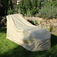 Pokrowiec na leżak ogrodowy, beżowy D:210, S:66, W:50-90cm