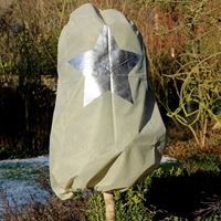 Kaptur z włókniny PP50g, szary Gwiazda Ø ok. 70 cm