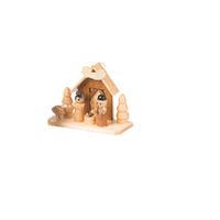 Zawieszka drewniana -Żłóbek, 3, 4,5 x 8 cm