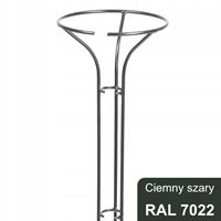 Podpora do róż, roślin na pniu 145 cm, szara